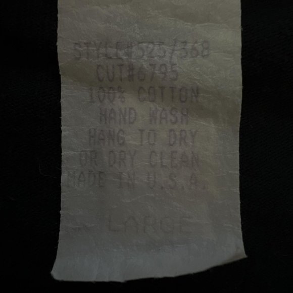 Vintage Hand Painted T Shirt Rhinestones Padded Sholuders Black Womens Large L - Picture 7 of 9